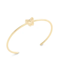 Coach Faux Stone Butterfly Thin Cuff Bracelet