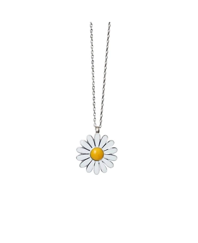 Spero London Sterling Silver Daisy Pendant Necklace