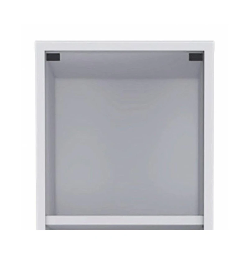 Bathroom Storage Cabinet with Glass Door and Sliding Drawers