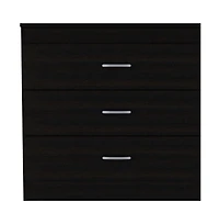 Wooden Three Drawer Dresser for Bedroom and Closet Storage