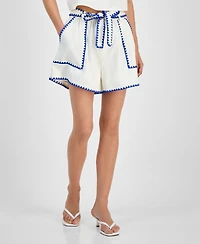 En Saison Women's Donatella Belted Shorts