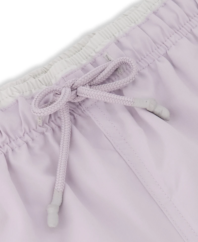 Sunset x Vine Men's Solid Woven Swim Trunks