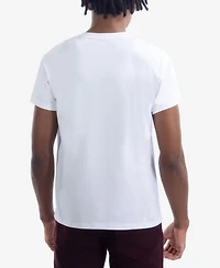 heads or tails Men's Pixel Skull Rhinestone Crew T-Shirt