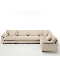 Streamdale Oversized Corduroy Modular Sectional Sofa for Living Room