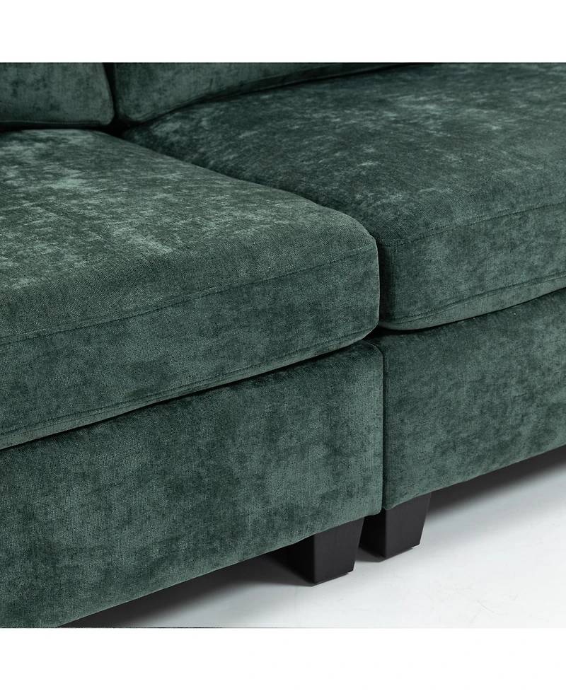 Streamdale 111.42x32.28" 3-Seater Chenille Sofa - Comfy, Cloud-Soft