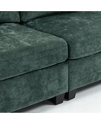 Streamdale 111.42x32.28" 3-Seater Chenille Sofa - Comfy, Cloud-Soft