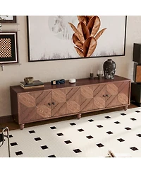 Streamdale Modern Tv Cabinet with Extendable Storage and Adjustable Shelves (70"-90")