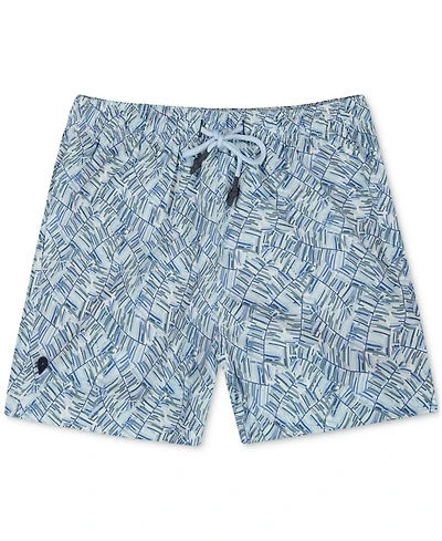 Sunset x Vine Men's Textured Woven Swim Trunks