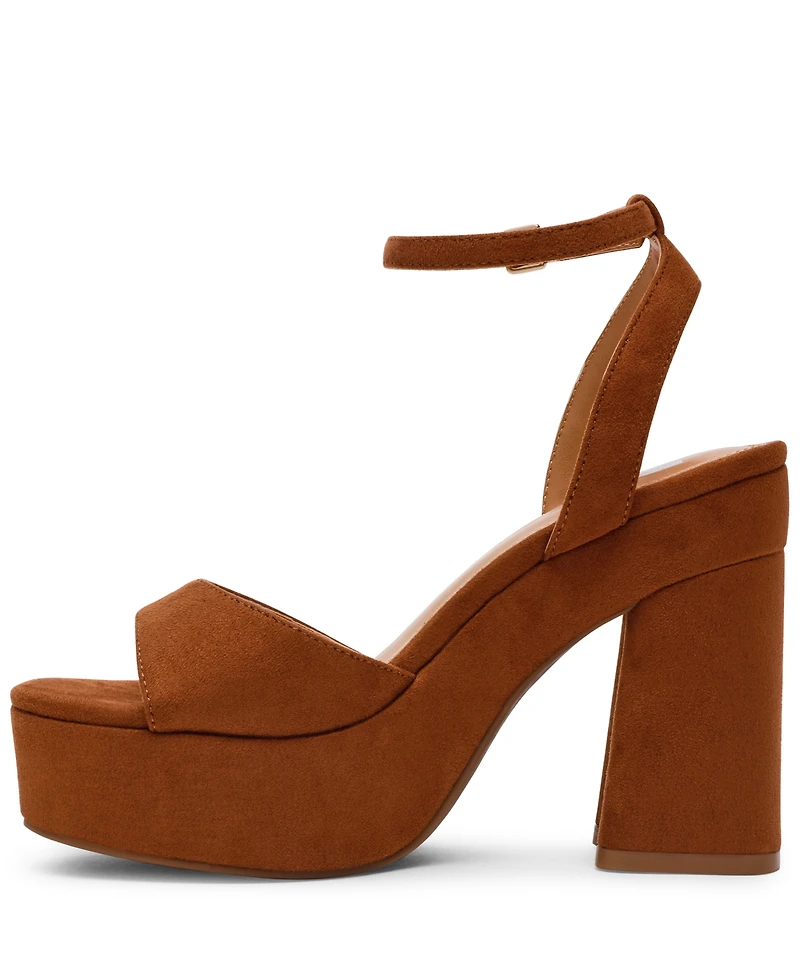 Dv Dolce Vita Women's Wizzard Two-Piece Platform Block Heel Dress Sandals