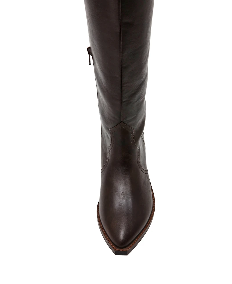 Dv Dolce Vita Women's Kit Knee-High Wide Calf Cowboy Boots