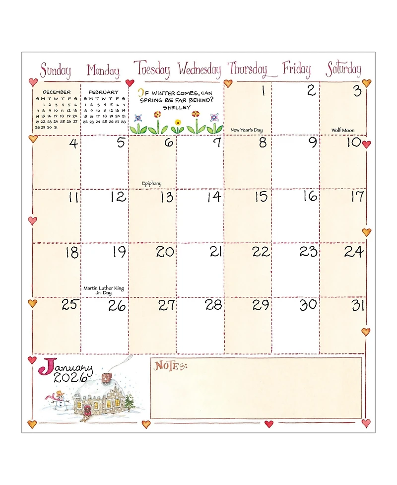 2026-2027 Susan Branch Small Monthly Pocket Planner