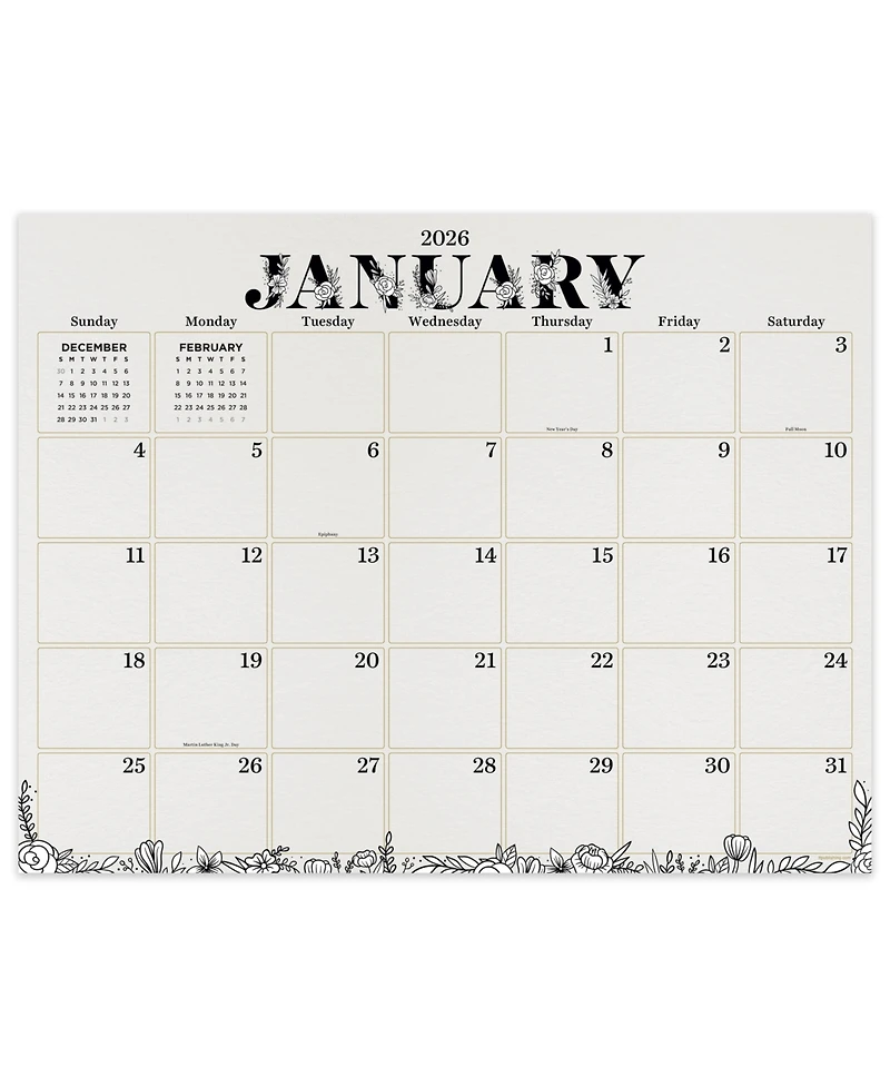 2026 Susan Branch Large Desk Pad Monthly Blotter Calendar