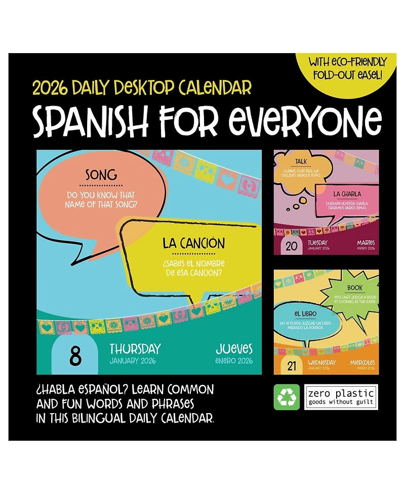 2026 Spanish Words Daily Desktop Calendar