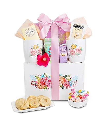 Alder Creek Gift Baskets Spring Find Me in the Garden Tea Gift Crate, 8 Piece