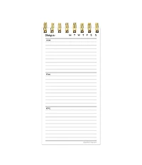 Blue Boho Stripe Undated Daily Agenda Notepad Planner