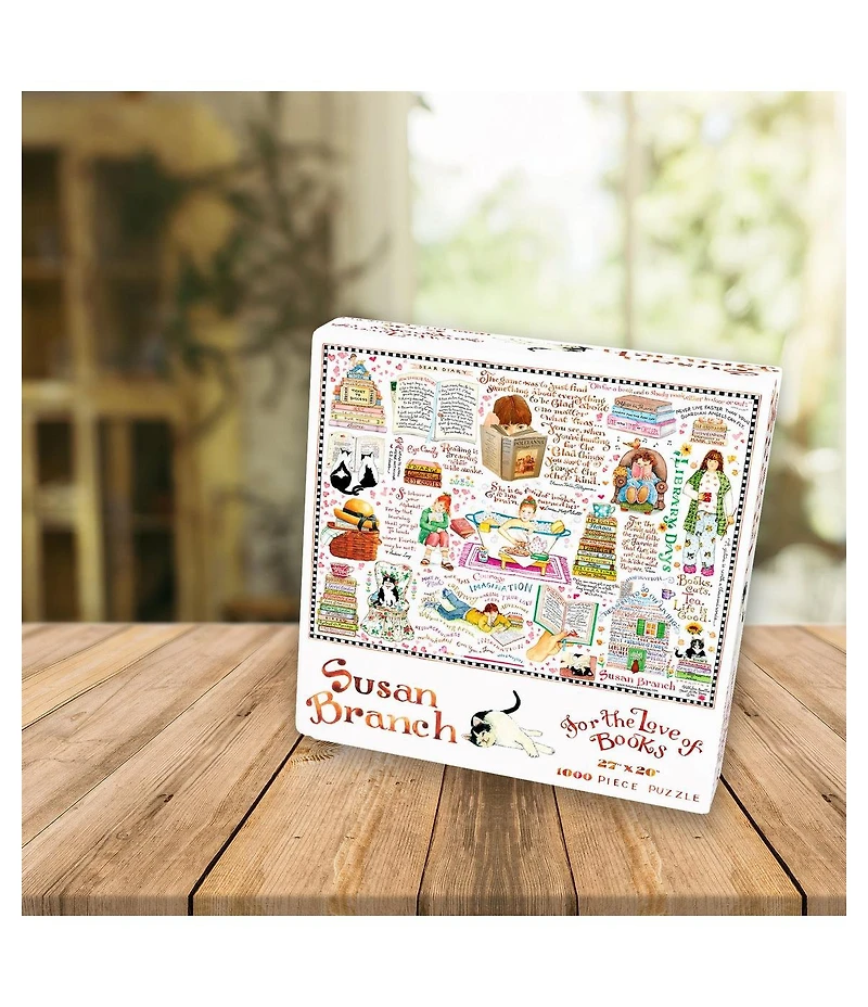 1000 Piece Books & Cats Susan Branch Jigsaw Puzzle