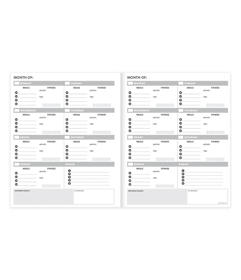 Food & Fitness Wellness Planner