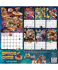 2026 Space Cats Wall Calendar