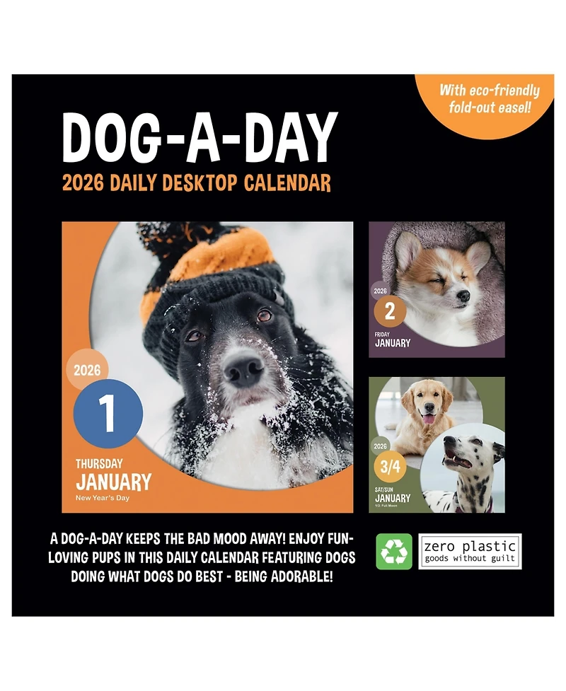 2026 Dog A Day Daily Desktop Calendar