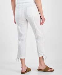 Style & Co Women's Mid Rise Tie-Hem Ankle Pants, Exclusively at Macy's