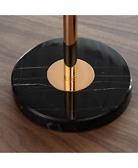 Streamdale Adjustable Marble Side Table Gold & White