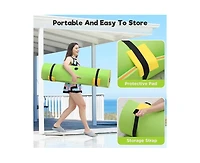 Hallolure Green Water Floating Mat Foam Pad, 8x4FT Bouncy Tear-Resistant Xpe Foam
