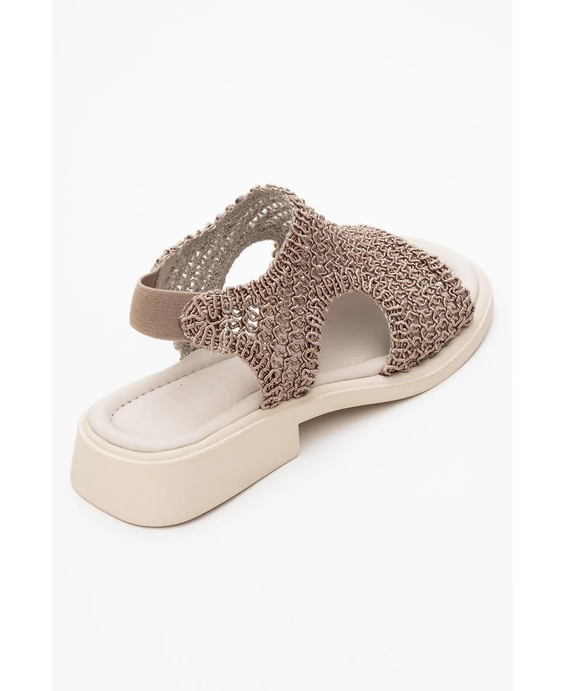 Weave Leather Woven Sandal (Women)
