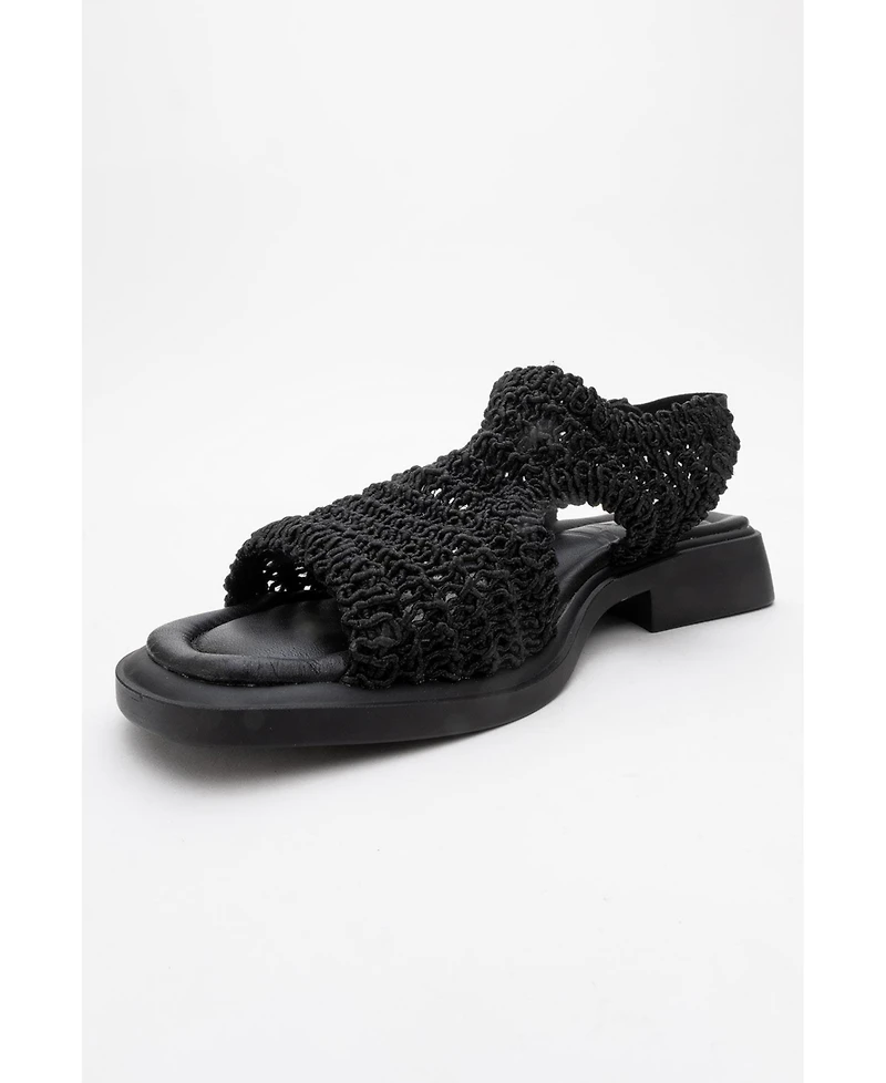 Weave Leather Woven Sandal (Women)