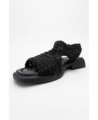 Weave Leather Woven Sandal (Women)