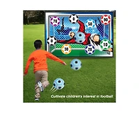 Titqwop Sticky Soccer Games Set for Kids – Indoor/Outdoor Mini Goal with Adhesive Balls | No Inflation Needed | Fun Backyard & Birthday Gift fo