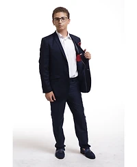 Elie Balleh Boys Navy Slim Fit Classic Sports Coat