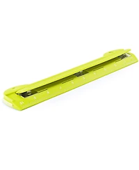 3 Hole Punch Pink, Portable Puncher for Ring Binder, Sheets Capacity, Removable Chip Tray, 10” Ruler School, Office, 1 Pc-by Enday