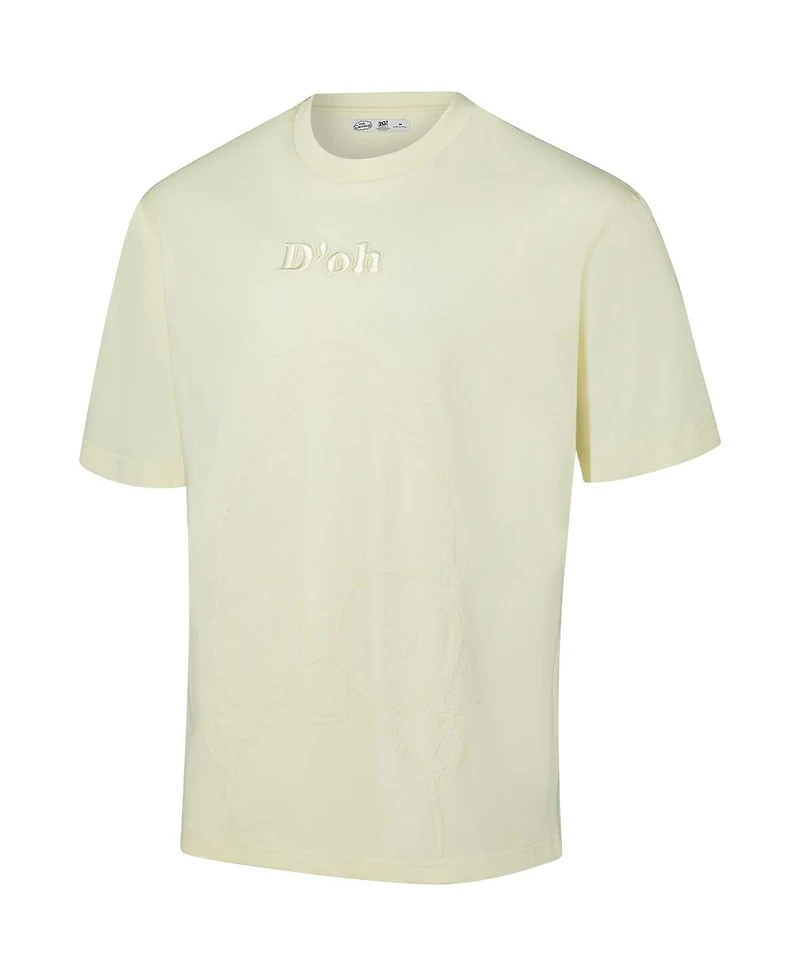Freeze Max Men's Cream The Simpsons D'oh Loose Fit T-Shirt