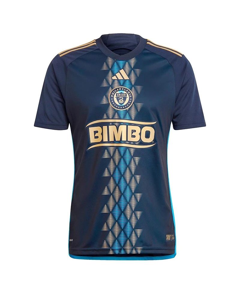 Adidas Men's Jakob Glesnes Navy Philadelphia Union 2024 The Xv Kit Replica Player Jersey