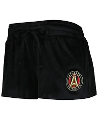 Concepts Sport Women's 2-Piece Black Atlanta United Fc Intermission T-Shirt and Shorts Sleep Set