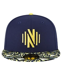 New Era Men's Navy Nashville Sc Element Tech Pack 59FIFTY Fitted Hat
