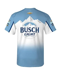 Trackhouse Racing Team Collection Men's Light Blue Ross Chastain Busch Uniform T-Shirt