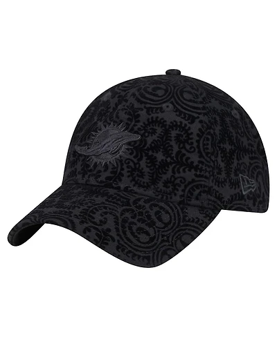 New Era Women's Black Miami Dolphins Flair 9TWENTY Adjustable Hat