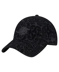 New Era Women's Black Miami Dolphins Flair 9TWENTY Adjustable Hat