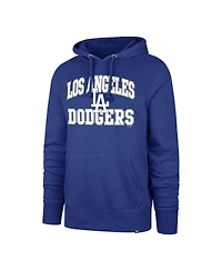 '47 Brand Men's Royal Los Angeles Dodgers Big Tall Velocity Fleece Pullover Hoodie