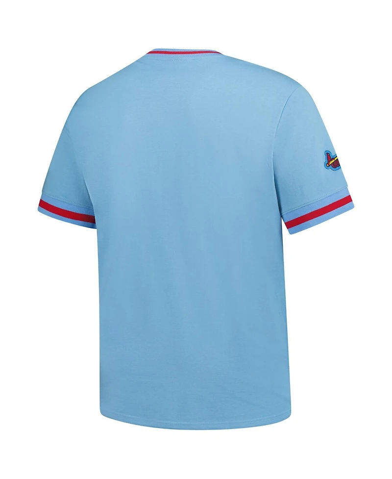 Mitchell & Ness Men's Light Blue St. Louis Cardinals Big Tall V-Neck T-Shirt