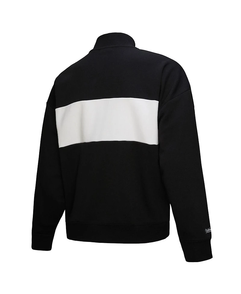Mitchell & Ness Women's Black Boston Red Sox Quarter-Zip Pullover Top