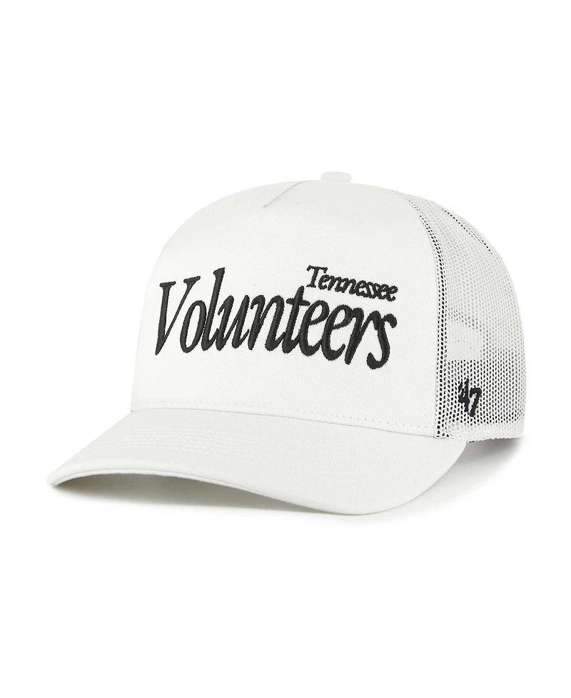 '47 Brand Men's and Women's Cream Tennessee Volunteers Foundation Script Adjustable Trucker Hat