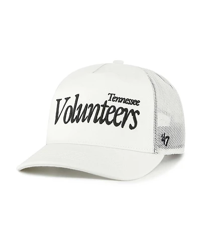 '47 Brand Men's and Women's Cream Tennessee Volunteers Foundation Script Adjustable Trucker Hat