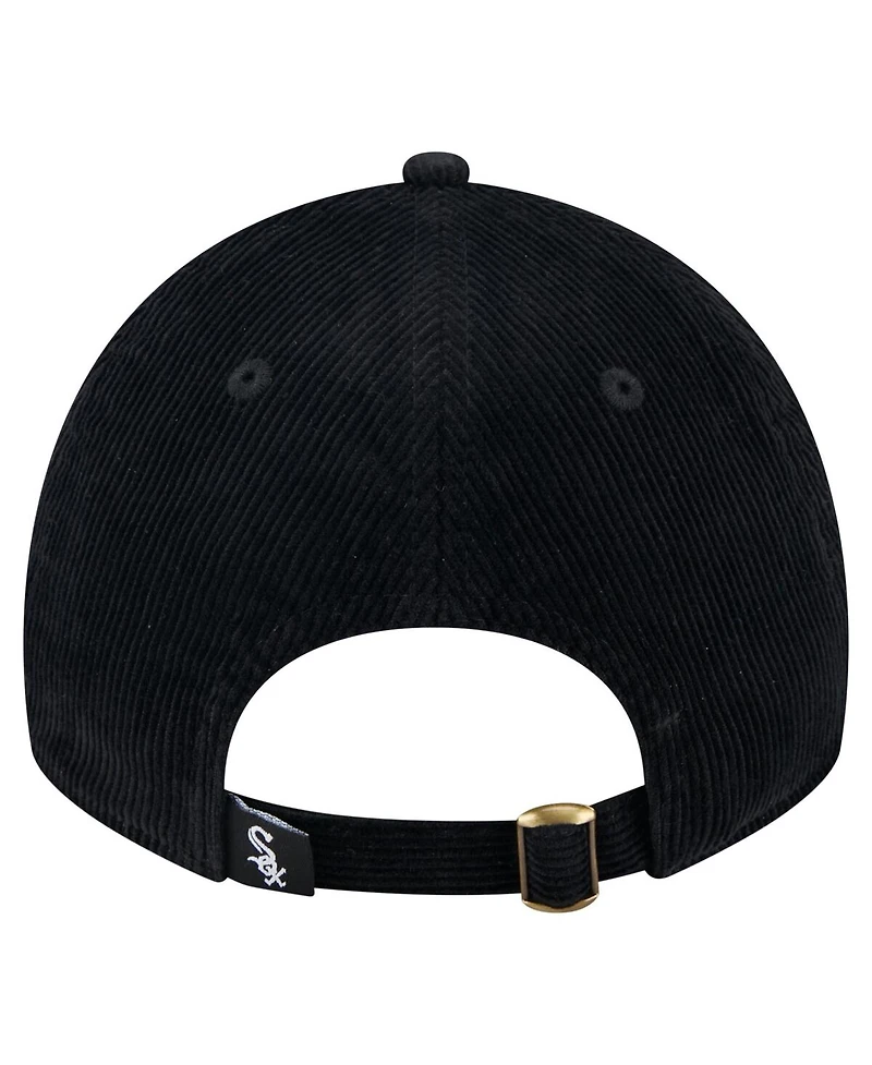 New Era Women's Black Chicago White Sox Corduroy 9TWENTY Adjustable Hat