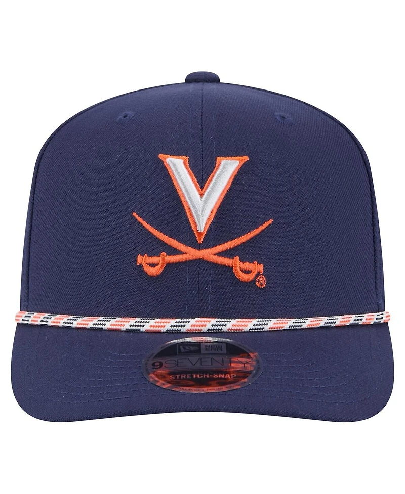 New Era Men's Navy Virginia Cavaliers Gameday Multi-Rope 9SEVENTY Stretch Snap Hat