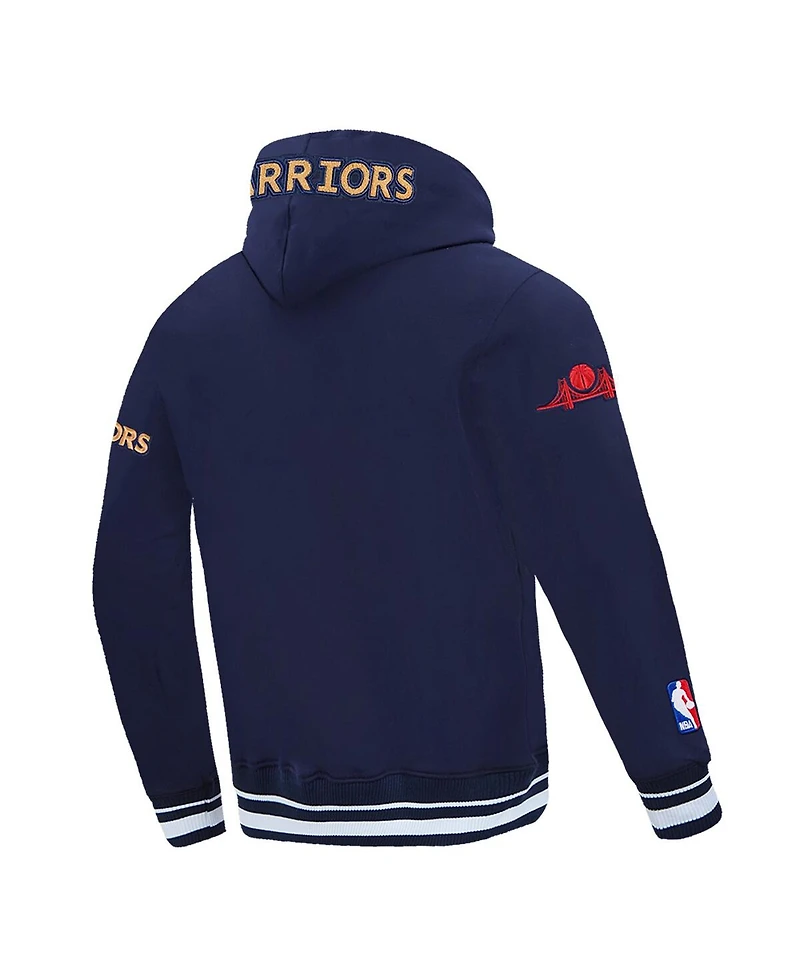 Pro Standard Men's Navy Golden State Warriors 2024/25 City Edition Pullover Hoodie
