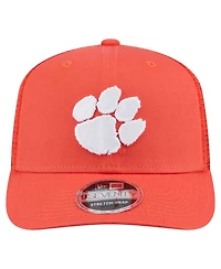 New Era Men's Orange Clemson Tigers Primary 9SEVENTY Trucker Stretch Snap Hat