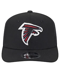 New Era Men's Black Atlanta Falcons Main Trucker 9SEVENTY Stretch Snap Hat