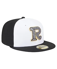 New Era Men's White/Black Rome Emperors Authentic Collection 59FIFTY Fitted Hat